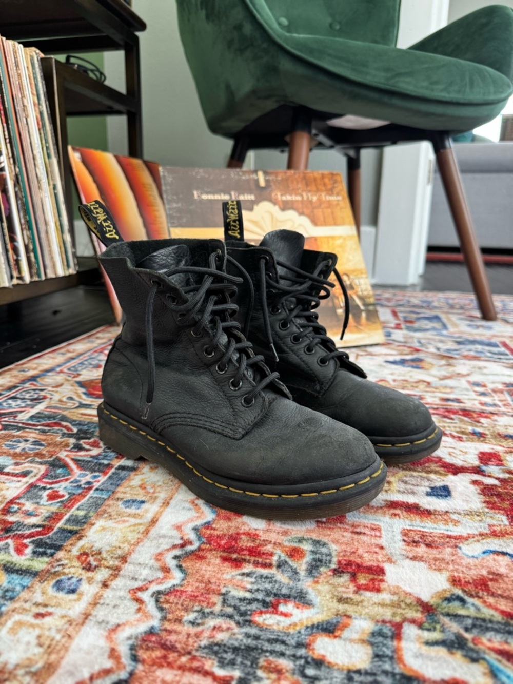 “The Original” Dr. Martens 1460 Black Leather Lace-Up Boots